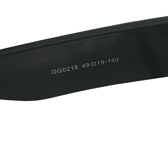 Black Semi Cat Eye Sunglasses with Purple Lenses - Rhinestones & Gold Emblems - Picture 8 of 10